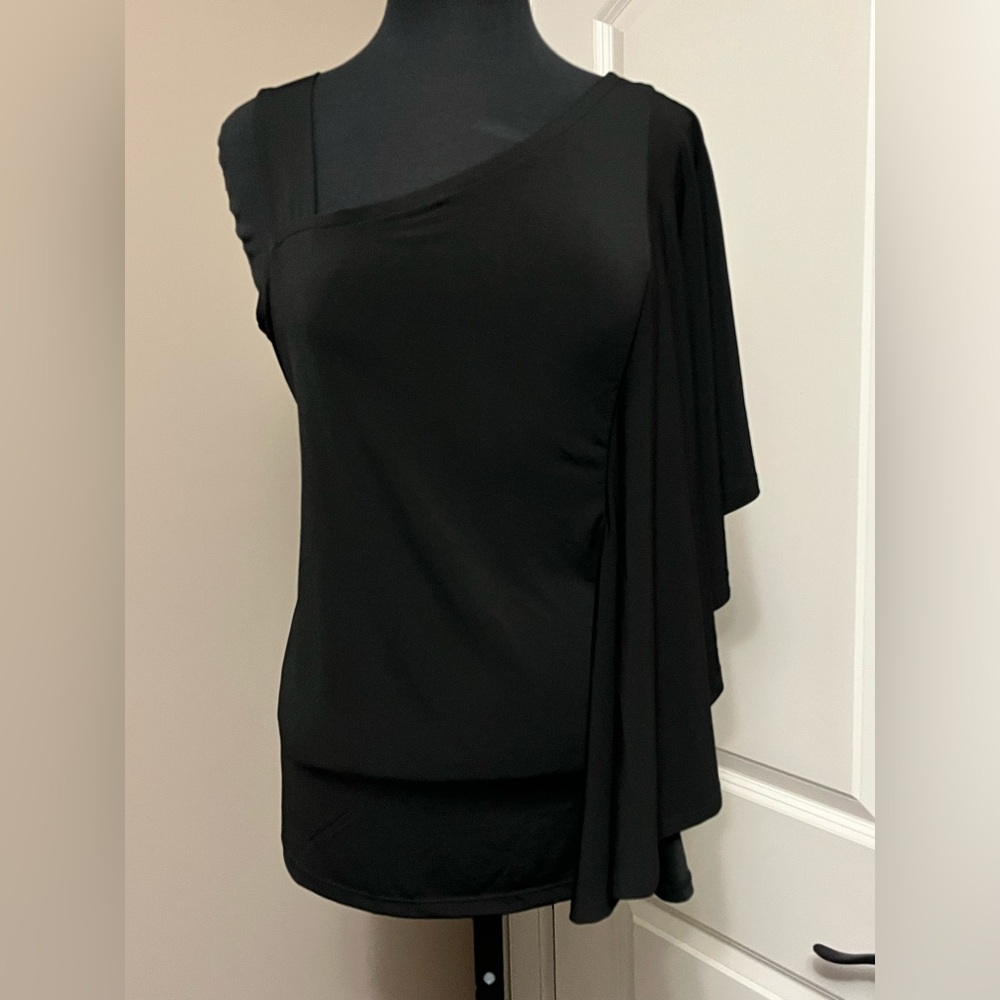 3 for $30 Chic One-Shoulder Black Top NWOT
